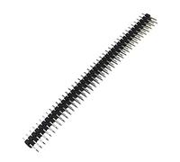 10PCS Double Row 2×40Pin Breakable Pin Header 2.54mm Male Straight Pin Header Connector (Black)