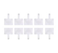 10Pcs Double Side Erasable Paddles Small Handheld Whiteboards Auction Paddles for Classroom Teaching Office Meeting Family Message Board
