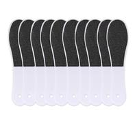 10pcs Double-Sided Foot File,Heel Scraper for Hard Skin,Foot Rasp Hard Skin Remover,Disposable Foot File with Plastic Handle for Wet and Dry Cracked Feet