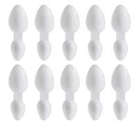 10Pcs Double-Sided Plastic Spoon 2.5ml/5ml, Reusable Spoon for Measuring Medicine, Cereal, Coffee, Milk, Washing Powders - Scoop for Home & Office Use, White