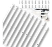 10Pcs Drawer Runners 298mm/ 300mm, Plastic Draw Runner Sliders Replacement for Kitchen Bedroom, Soft-Close Draw Rail Set for Cupboards Wardrobes Desks, Drawer Repair Kit with Screws