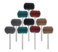 10pcs Drill Abrasive Brush Nylon Buffing Polishing Wheel with 3mm/2.35mm Shank for Rotary Tool Accessories Set