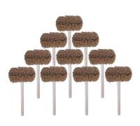10Pcs Drill Abrasive Brush Nylon Buffing Polishing Wheel With 3mm Shank Rotary Tool Accessories Set(120 Grit)