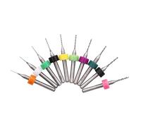 10Pcs Drill Bits Suitable for Circuit Board Fabrication and Jewelry Designs Printed Circuit Board Projects (0.1mm-2mm) PCB Drill Bit Set