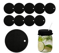 10pcs Drink Cover Scrunchies, Reusable Cup Drink Covers for Alcohol Protection with Straw Hole Anti Drug Spike Drink Protection Bottle Cap for Girls Women Bar Club Party