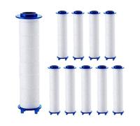 10PCS Drivse Showerhead Filters, Ion Drops Shower Head Filter PP Cotton Replacement Cartridge, Hard Water Softener Filtered Sediment Cartridge, Water Filter Core Cotton for Handheld Showerheads