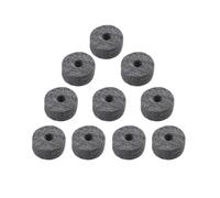 10Pcs Drum Cymbal Felt Pads Soft Washer Replacement Accessories for Drum Set Percussion Instrument(Grey)