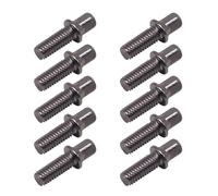 10Pcs Drum Standard Exterior Square Screws Drum Tension Rod Deeply Thread Strong Metal Short Screws Drum Hardware Drum Standard Exterior Square Screws