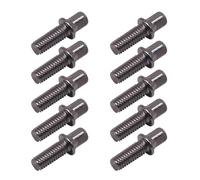 10Pcs Drum Standard Exterior Square Screws Drum Tension Rod Deeply Thread Strong Metal Short Screws Hardware Tension Rods Metal Rustproof Short