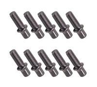 10Pcs Drum Tension Rods Metal Rustproof Short Screws Standard Exterior Square Hardware Drum Tension Rods Metal Rustproof Short Screws