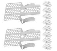 10pcs Drywall Repair Clips Metal Backing for 1/2 and 5/8 Inch Panels | Stainless Steel Construction with Ready-to-paint Finish, Minimizes Dust for Remodeling and Wall Repair