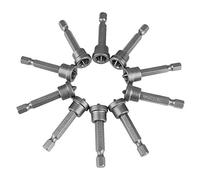 10Pcs Drywall Screwdriver Bits, PH2 Magnetic Phillips Screwdriver Bit 2 in Professional Shank Drywall Screw Depth Setter Cross Head for Drywall Plasterboard Locating