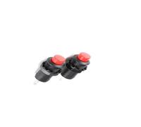 10Pcs DS-425 Reseting Non-locking Push Button Switch 2 Pin 250V 1.5A Patch Round Switch Red Green rocker switch(10 Red)