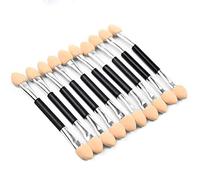 10Pcs Dual Sided Eyeshadow Brush Disposable Dual Sided Eye Shadow Applicator Double End Sponge Foam Makeup Tool Sponge Tipped Oval Makeup Applicator