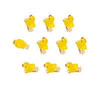 10PCS Duck Shaped Hairpins Yellow Color Resin Hair Clip Cartoon Barrettes For Children Teens Party School Event Yellow Duck Hair Accessories