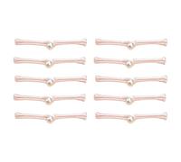 10pcs Dusty Chinese Knot Fasteners Pearls Embellished Buttons Sewing Button for Cheongsam Suits and Dance Clothes Cheongsam Button