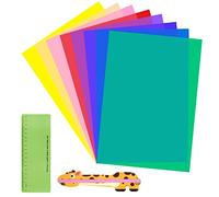 10PCS Dyslexia Overlays Professional A4 Reading Overlays with Reading Strips Reading Ruler for Reading Aids Dyslexia Coloured Overlays for ADHD Visual Stress Irlens Syndrome
