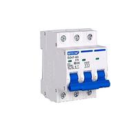 10pcs DZ47 1-4 Pole 3A/6A/10A/16A/20A/32A-63A 400V C Type Mini Circuit Breaker MCB 35mm Din Rail Mount Breaking Capacity(20a)