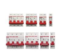 10pcs DZ47 400V 4P 3-125A C Type Mini Circuit Breaker MCB Short Overload Protector 35mm Din Rail Mount Capacity 6KA(50a)