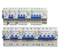 10pcs DZ47LE-63/125 Husehold Air Switch RCBO Leakage Protector 3P+N AC400V Three-Phase Overload Protection Circuit Breaker(6 Years)