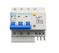 10pcs DZ47LE-63 Household Air Switch Miniature Circuit Breaker 3P Switch with Leakage Protector Three-Phase Main Gate(25 V)