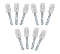 10pcs E14 Threaded Screw Base Light Socket Lamp Holder | Strong Electrical Conduction with Energy-loss Reduction, Suitable for Lighting Installers and Handy Homeowners, White Plastic