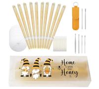 10pcs Ear Candles for Wax Removal Ear Wax Removal Candle Kit with Natural Organic Beeswax Candles with Safety Filter Protective Discs and Cotton Buds Ear Cleaning
