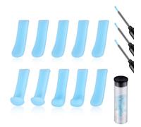 10pcs Ear Cleaner Replacement Tips, 3 Styles Ear Cleaner Silicone Heads Ear Spoon Replacement Tip Covers Ear Picker Cleaning Replacement Tips for Ear Camera Ear Wax Removal Accessories