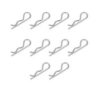 10pcs Ear Shaped Spring Cotter Pins Steel Hairpin Clips Marine Hardware Fastener For Effective Hitches Pin Locking Solution Steel Retaining Hair Pin