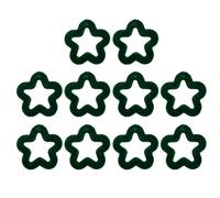 10Pcs Early Education Acrylic Hollow Five-Pointed Star Bead Color Loose Beads Phone Accessories Materials