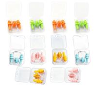 10PCS Earplug and Nose Clip Set, Waterproof Ear Plugs, Reusable Ear Plugs, Nose Clips Swimming, for Work, Studying, Noisy Places, Swimming