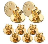 10pcs Earring Accessories Piercing Ear Back Metal Golden Sturdy