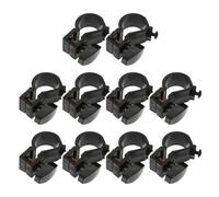 10pcs Easel Tray Fixing Clips for Artists, Portable Round Bar Mounts | ABS Metal Build, Anti-slip Grip, Fits Three-legged Portable Easels and Tabletop Supports