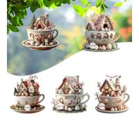 10pcs Easter Acrylic Pendant 2D Rabbit Hanging Pendant Cute Easter Tree Ornaments Bunny Car Hanging Ornament Easter Bunny Decorations Funny Easter Ornaments