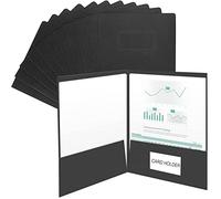 10pcs Easy-Access A4 Paper Folder with 2 Pockets Report File Presentation Project Folders with Card Holder Document Portfolios File Jackets Paperwork Organizer Pockets Folder for Office School Home