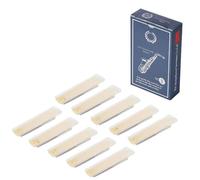 10Pcs Eb Alto Sax Reeds Hardness Strength 1.0 1.5 2.0 2.5 3.5 Saxophone Reed Instrument Accessory High-strength Reed Saxophone Parts(1.0)