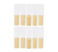 10pcs Eb Alto Sax Saxophone Reeds Strength 2.0 2.5 3.0 Saxophone Reed Woodwind Instrument Parts Accessories (Color : No 2.5)