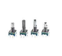 10PCS Ec11 Rotary Encoder Switch 10 15 20mm Plum Blossom full Handle Half Shaft 20 Bit Pulse Digital Signal Potentiometer IDGTTLDF(Full handle15mm)