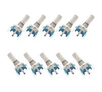 10pcs EC11 Rotary Encoder Switch with Push Button, 360 Degree Rotation, 5Pin Connector Designed for Automotive and Smart Home Applications (20MM full)