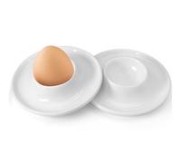 10Pcs Egg Cups White Circle Hard Boiled Egg Holders,circle Design,for Restaurant Kitchen And Parties, Breakfast Serving And Meal