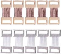 10Pcs Elastic Bandage Wrap With Metal Clasps - Replaceable Fastener Clips for Various Medical Supplies