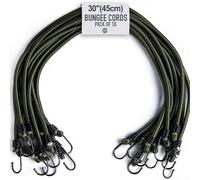 10PCS Elastic Bungee Cord Rope Hook 8mm Binding Card for Outdoor Camping and Sports Use with 30KG Maximum Load Capacity (60cm)