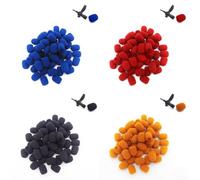 10pcs Elastic Foam Microphone Sponge Covers for Mini Headset Mics Compatible with 6mm Inner Diameter Shaft (Orange)