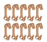 10pcs Elastic Nasal Bandage Holder with Mesh Ear Hook System, Khaki | Polyurethane Cotton Blend, Breathable Support for Rhinoplasty, Easy to Wear at Home