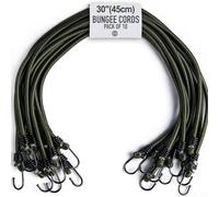 10PCS Elastic Rope Hook 8mm with Rubber Bungee Cord Binding Card for Camping Outdoor Activities Stretchable Double Length Load Capacity 30KG (60cm)