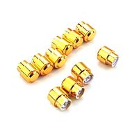 10Pcs Electric Guitar Bass Control Knob Pickup Tip Cap Knob Potentiometer Cap Gold Dome Knobs Replacement