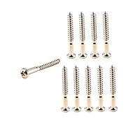 10pcs Electric Guitar Screw Guitar Bridge Neck Neck Plate Mounting Screws Stainless Steel Head Screws Guitar Screws