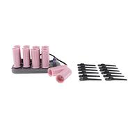 10pcs Electric Heating Hair Hot Hair Sticks Tube Dry & Wet Curly Hair Styling Tools, DIY Hairstyles, Portable Clips, Plastic Material, Professional Hair - Normal Style