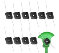 10Pcs Electric Weed Wacker Blade Bore 5mm Steel Wire Line String Trimmer Blade Head Attachment Wire Grass Weed Trimmer Head Accessory for Garden Lawn Yard