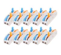 10pcs Electrical Docking Connectors 2-in 2-out Nylon Copper 600v 32a